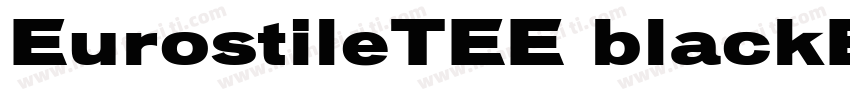 EurostileTEE blackExtended字体转换